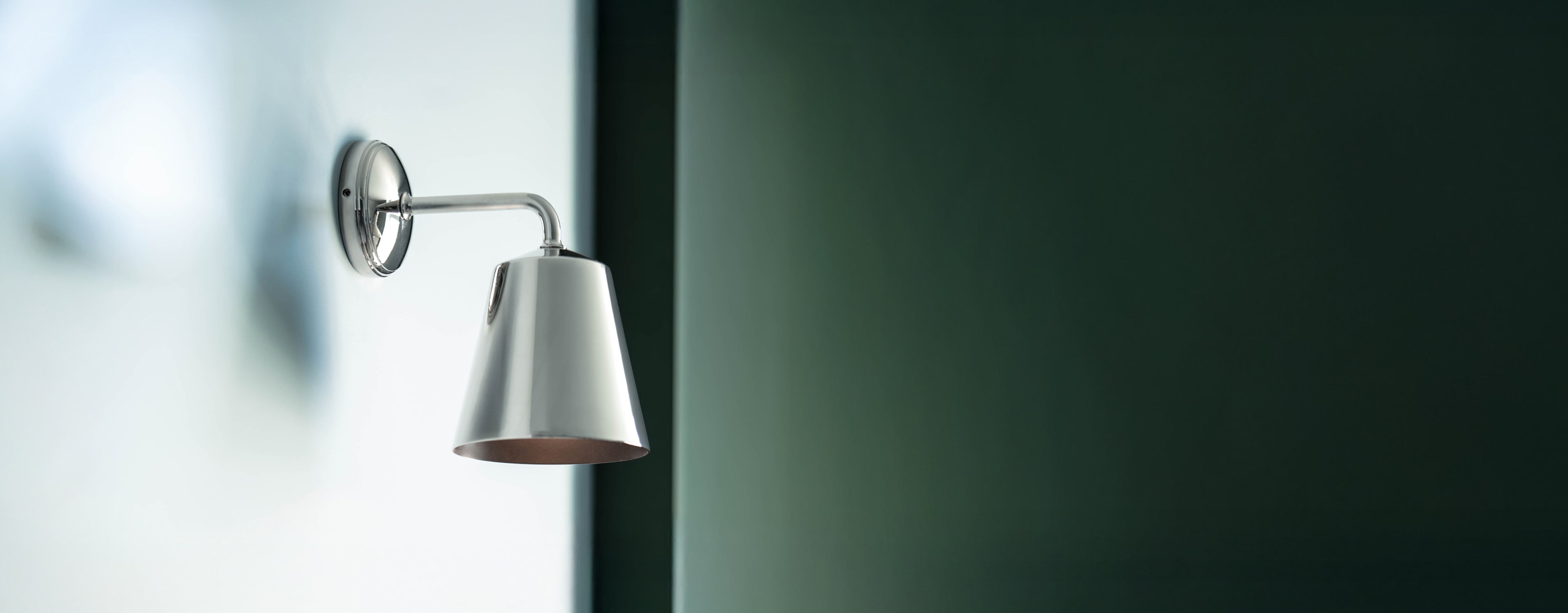 Polished nickel bathroom lights