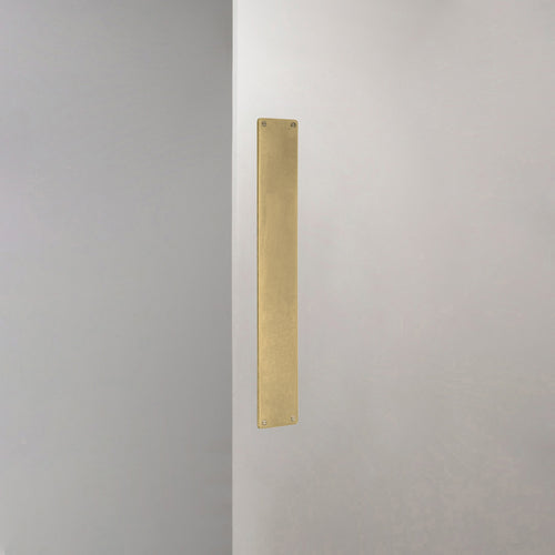 Harper Push Plate 400mm - Antique Brass