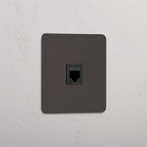 Single RJ45 Module - Bronze Black