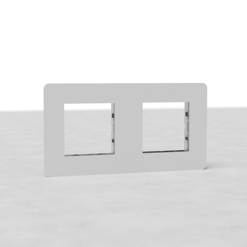 Kew Double 45mm Module Plate - Paintable