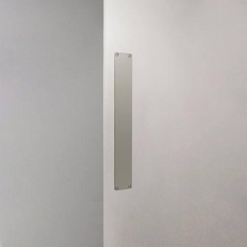 Harper Push Plate 400mm - Polished Nickel