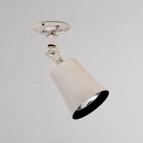 Baylis Single 50mm Spotlight - Polished Nickel