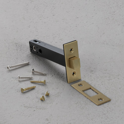 Tubular Lock 100mm – Antique Brass