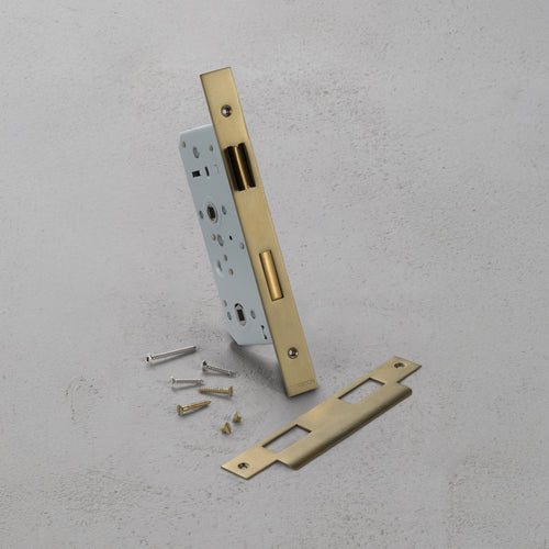 Bathroom Mortice Lock 60mm – Antique Brass