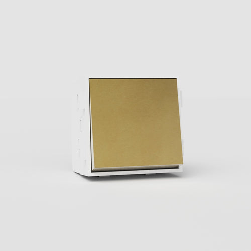 Retractive Rocker Switch - Antique Brass | White