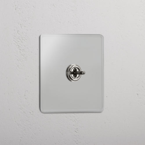 Single Toggle Switch (Cent) - Clear Polished Nickel