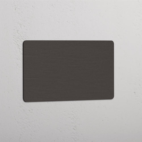 Kew Double Blank Plate - Bronze
