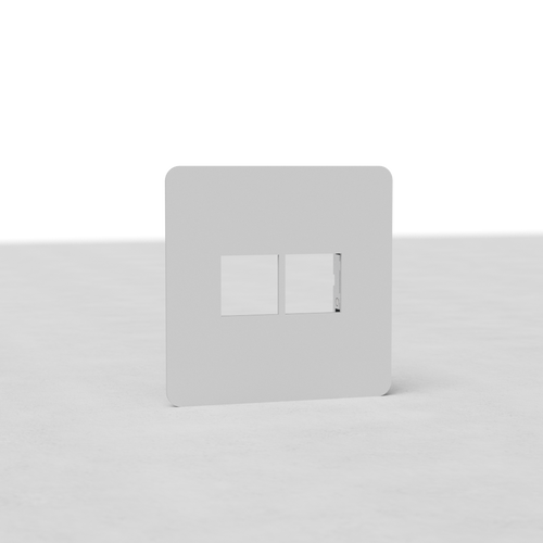 Kew Single 2x Keystone Module Plate - Paintable
