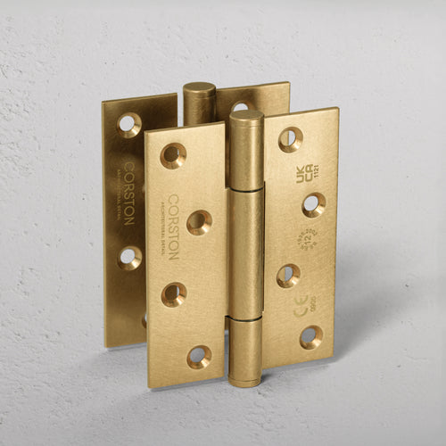 Hazel Brass Door Hinge Pair FR60 – Antique Brass 