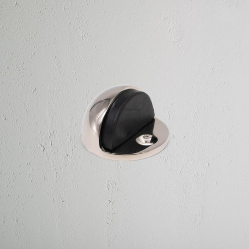 Clifton Half Moon Door Stop - Polished Nickel