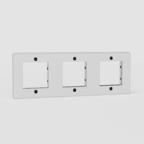 Kew Triple 45mm Module Plate - Clear | Black
