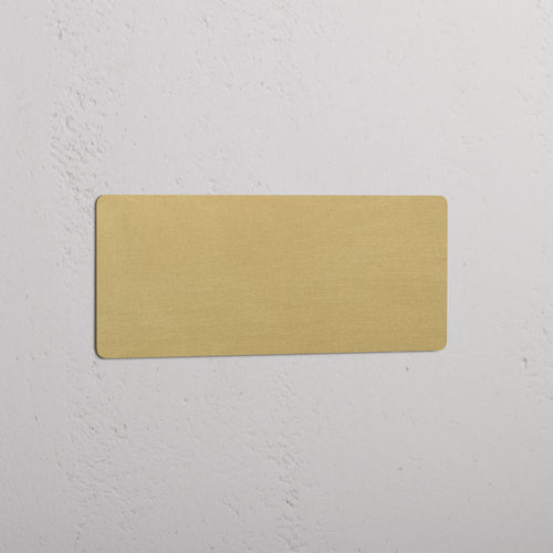 Kew Triple Blank Plate - Antique Brass