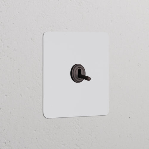 Kew Single Toggle Switch - Paintable Bronze