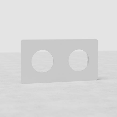 Kew Double Socket Plate - Paintable