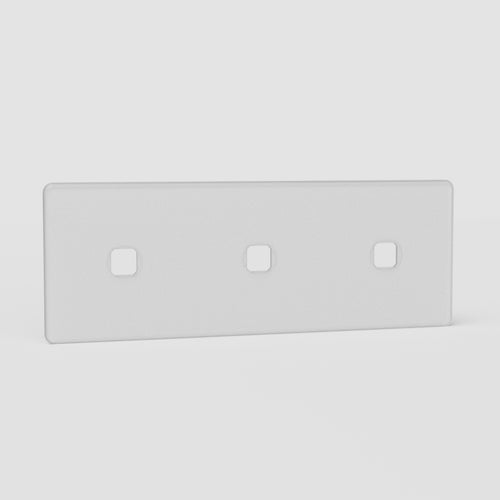 Kew Triple 3x Switch Plate - Clear