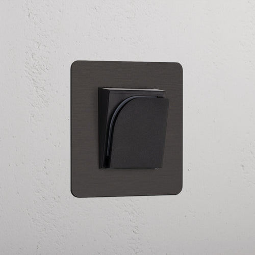 Kew Single Hotel Key Card Switch - Bronze | Black