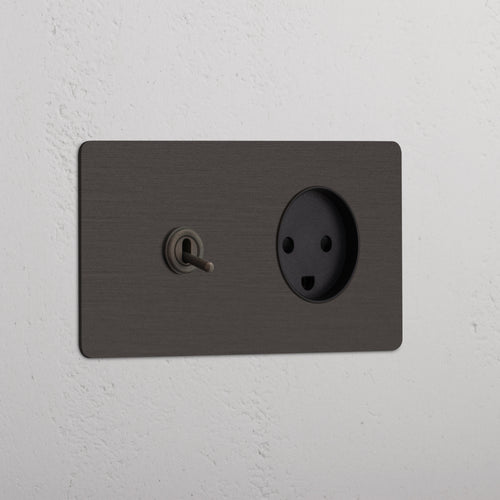 Kew Double Toggle & Danish Type K Socket - Bronze | Black