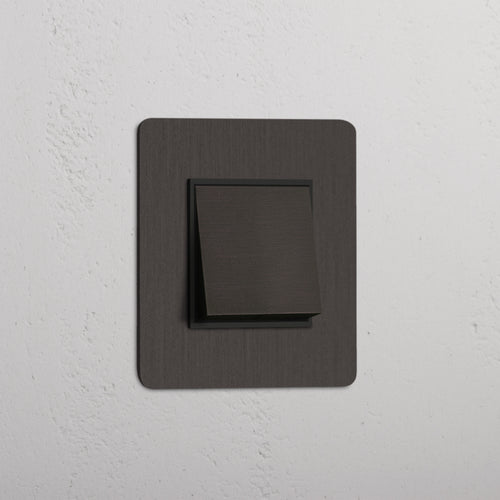 Single Rocker Switch (Int) - Bronze Black