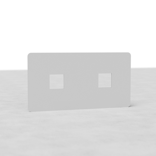 Kew Double 2x Keystone Module Plate - Paintable