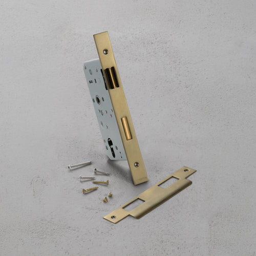 Euro Mortice Lock 60mm - Antique Brass