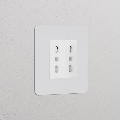 Kew Single 2x Bipasso Power Module - Paintable | White